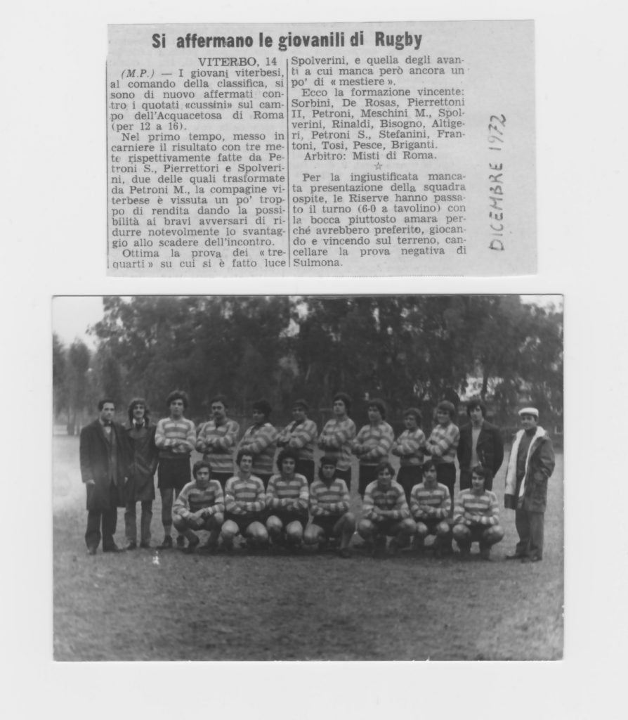 CUS ROMA -VITERBO 8-12-72